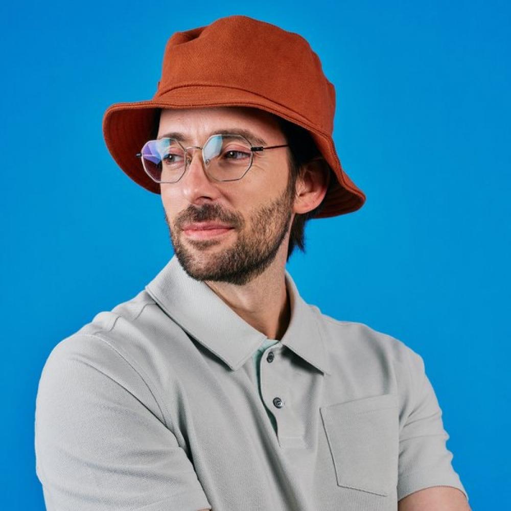 Lambda Bucket Hat Brick Golf Hat 32965