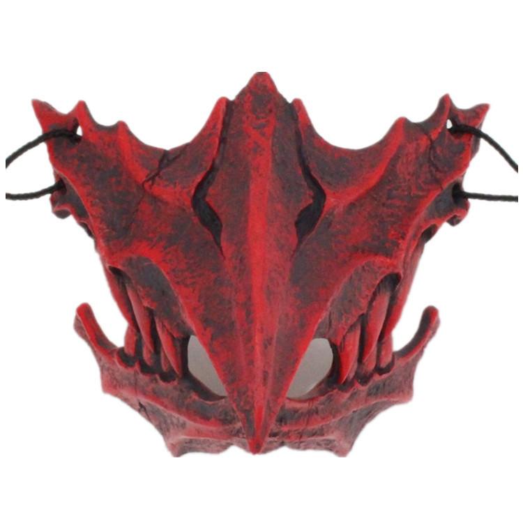 Stylish Black And White Tiger And Yaksha Masks For Role Playing And Holiday Celebrations