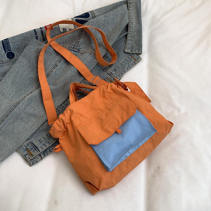 Korean Large-capacity Casual Backpack 2025 New Niche Design Tote Bag Student School Bag Crossbody Bag