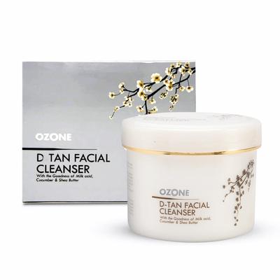 D-Tan Facial Cleanser | Enriched with Cucumber, Shea Butter & Milk | Detan Face Cleanser For Men & Women | All Skin Types,