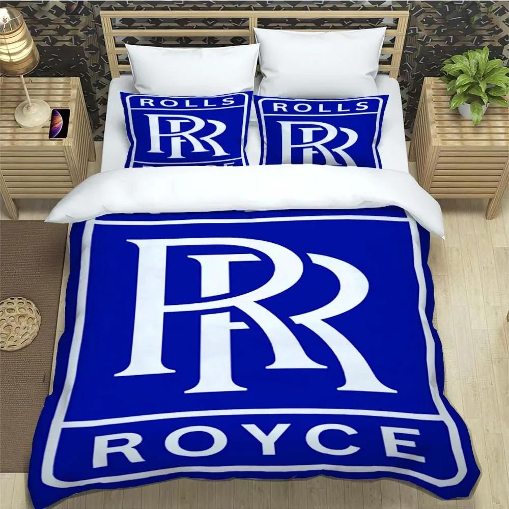

Користувальницька стьобана ковдра з візерунком R-Rolls-Royce з наволочками Мікрофібра 3D з цифровим друком Комплект постільної білизни Твін Фул Квін Кінг US Twin(172x218cm)
