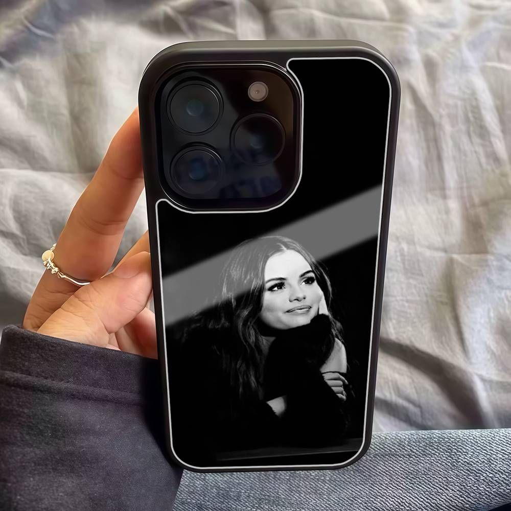 

Singer Selena Gomez Phone Case For Iphone 17 Air 16 15 14 13 12 11 Pro Max PC TPU Black Hard iPhone 13