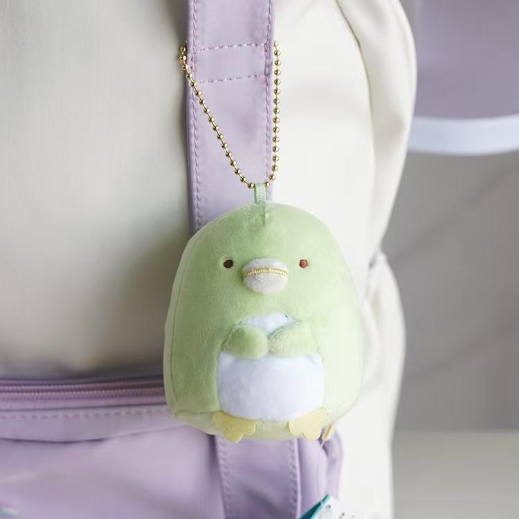 Sumikkogurashi Plush Keychain Cute Penguin Bag Pendant Kawaii Fried Shrimp Soft Stuff Animal Accessories For Birthday Gift