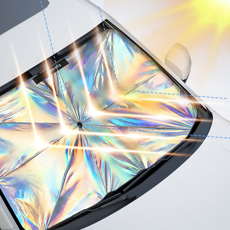 Auto-Sonnenschutz, Auto-Windschutzscheiben-Laser-Sonnenschutz, Auto-Sonnenschutz, einziehbarer Sonnenschutz, Wärmedämmung, Frontscheiben-Sonnenschirm