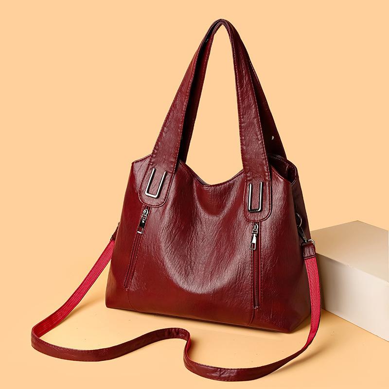 Large Capacity Tote Shoulder Crossbody Bag Women 2026 Fashi Versatile Casual Top Handle Handbag