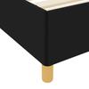 Bed Frame with Mattress Black 200 x 200 cm Fabric