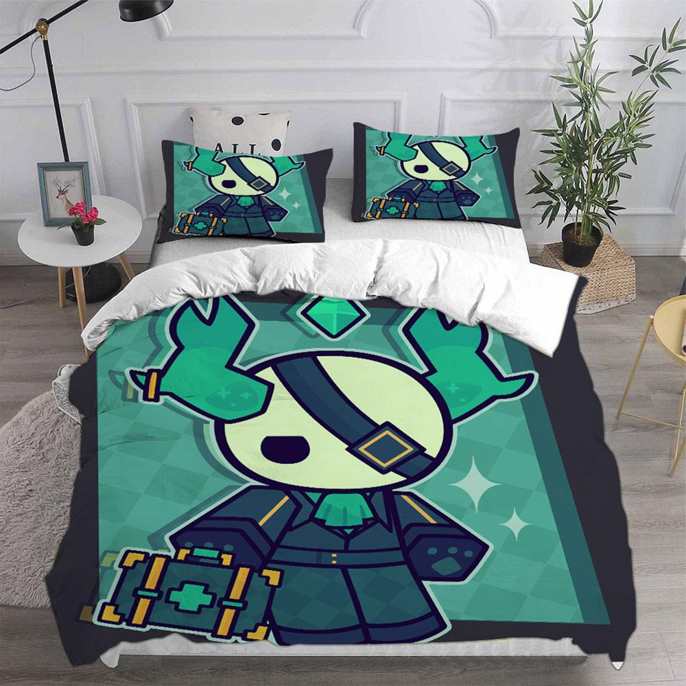 Phighting Bedding Sets Cartoon Bed Cover Comforter Duvet Cover Pillow Case 2-3 Pieces Sets Kids Adult Bedroom Decoration