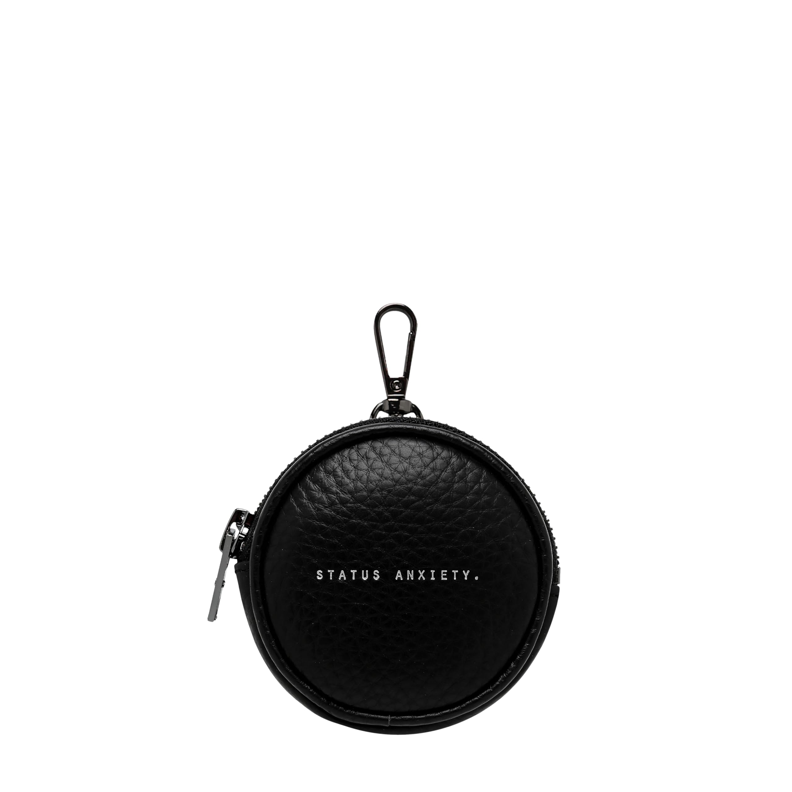 

Status Anxiety GO WITH ME Coin Case Wallet, Genuine Leather Mini Wallet, Compact Coin Purse, Women s and Men s, Cowhide Leather, Black