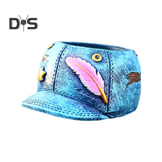 Jeans-Blumentopf aus Kunstharz, Retro-Jeansrock, Blumentopf, Heimdekoration, Sukkulenten, Pflanzgefäß für Garten, Hof, Innenbereich, Schreibtisch-Display