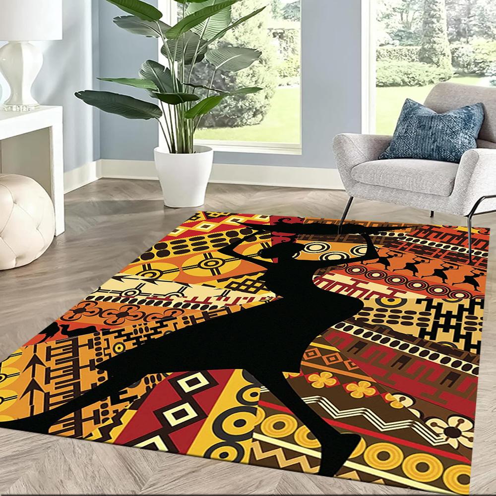 African Cultural Heritage Floor Mats for Living Room, Bedroom and Room Decoration Are Suitable for Gifts.