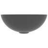 Ceramic Wash Basin Dark Grey Round