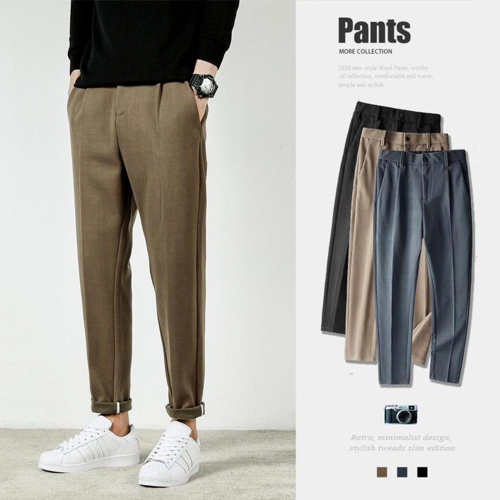 2021 Men'S Woolen Trousers Autumn And 
