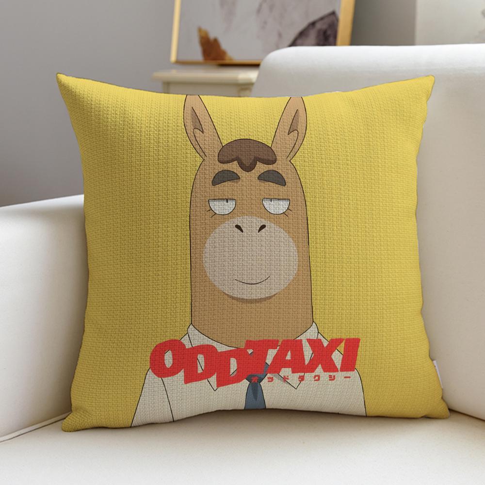 

Mysterious OOdd TaxiS Cushion Cover Breathable and skinfriendly linen pillowcase square removable and washable cushion 30X30cm