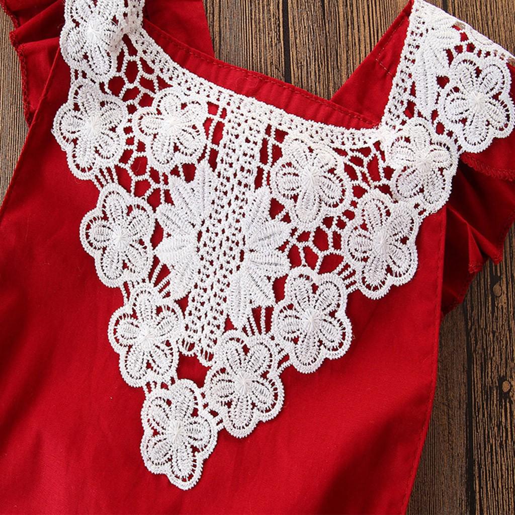 Batole Novorozeně Miminko Souprava krajkových kombinéz a čelenek bez rukávů