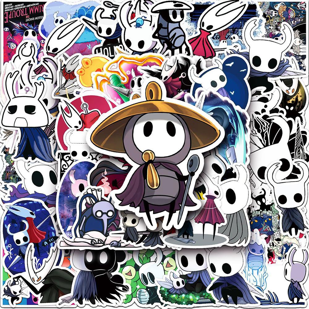 10 30 50Pcs Cartoon Hollow Knight Anime Game Stickers For Kid Toys Decals Diy Suitcase Laptop Phone Guitar Cute Graffiti Sticker
