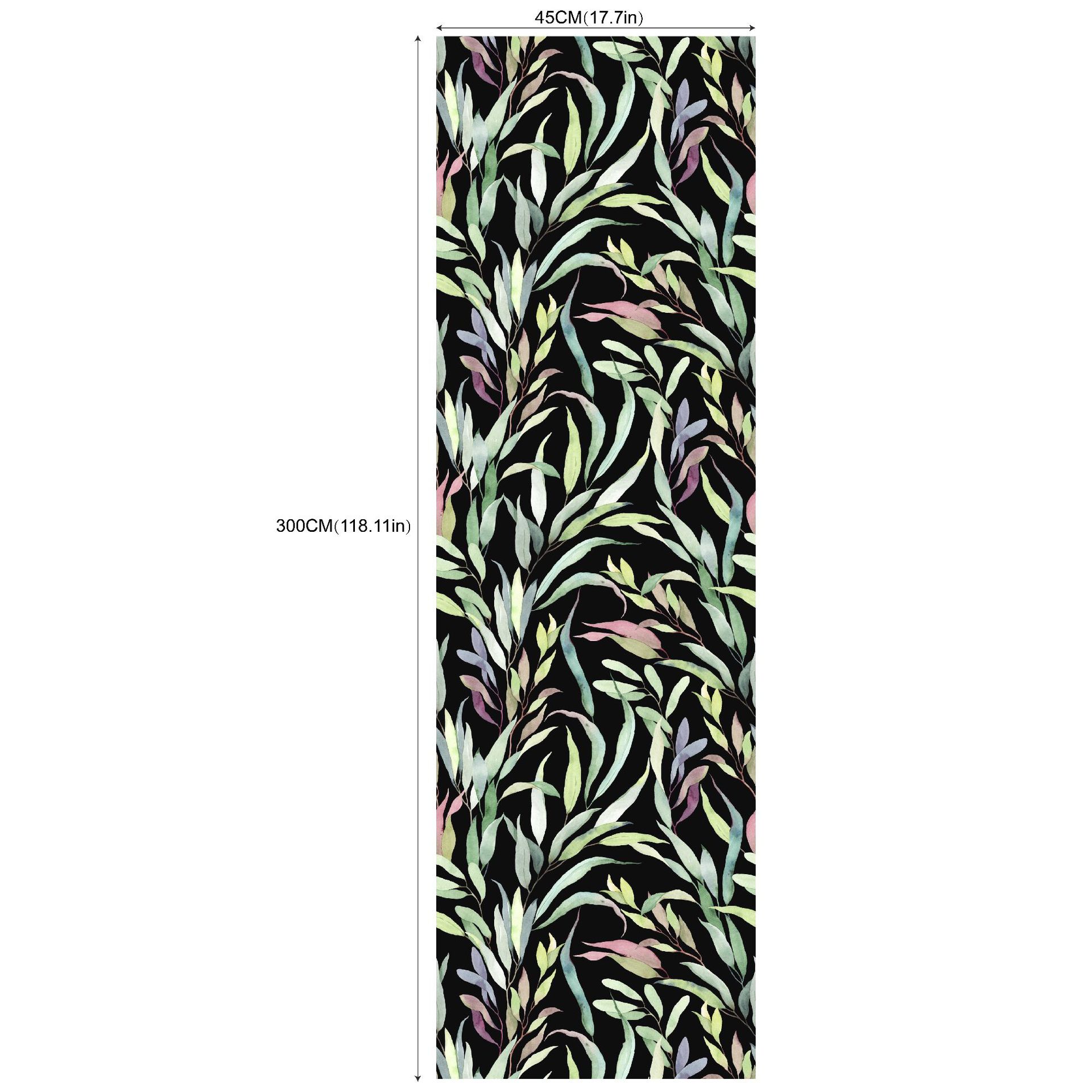 

Водонепроницаемые противообрастающие самоклеящиеся обои с разноцветными листьями, матовые сенсорные, для спальни, гостиной (45см *300см) RW310