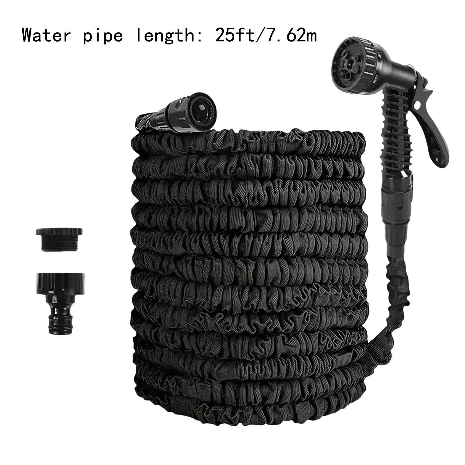 

Многоцелевой садовый шланг, Гибкий садовый шланг, Шланг для мойки автомобиля, 25/50/75/100/125/150/175/200 футов, Гибкий садовый шланг, Шланг с 7 режимами, Расширяемый шланг One Size