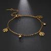 Korean Butterfly Crystal Bracelets on Hand for Women Stainless Steel Charm Bracelet Jewelry Valentine's Day Gift