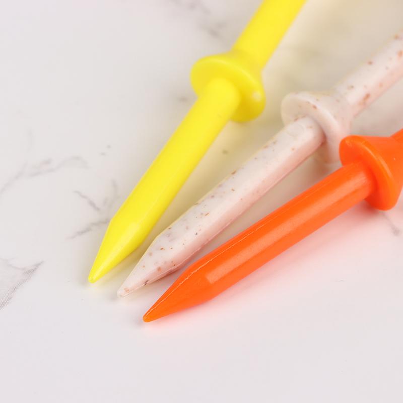 10 Stück 83 mm Golf Nagel Ball Tee Weinglas mit Stütze Kunststoff Golf Reduziert Reibung Seitenspin Tee für Golfübungen