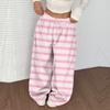 Women's Casual And Fashionable Printed Elastic Waist Loose Wide Leg Pants
