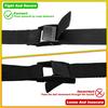 6 Fastening Ratchet Tie Down Straps with Rustproof Cam Buckles, 1mx25mm Black Heavy Duty Luggage Lashing Strap 250kg Load, Adjustable Quick Release