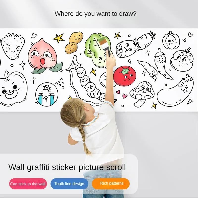 Youngsters High-Quality Coloring High-Quality Paper High-Quality Roll High-Quality Sticky Self-assembly High-Quality Drawing High-Quality Graffiti