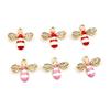 10pcs 14x16mm Enamel Bee Charm for Jewelry Making Cute Earring Pendant  Handmade Charms