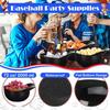 Home Run Party Bowls   70oz Baseball Cap Snack Containers for Ice Cream  Popcorn  and Party Snacks Black  1 Piece Set