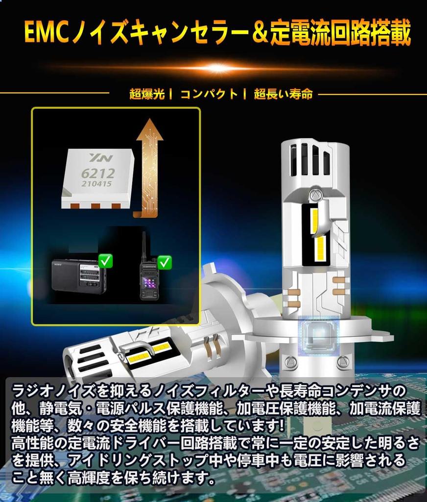 WENLE H4 LED Headlight New Vehicle Inspection 20x Lumens 80W Compatible with 12V DC Constant Current Long Quiet Cooling Instant Set of 2 Q66 H4