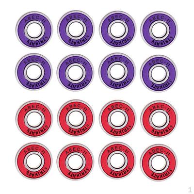 Lot 16 Frictionless 11 Skateboard Roller Skate Bearings