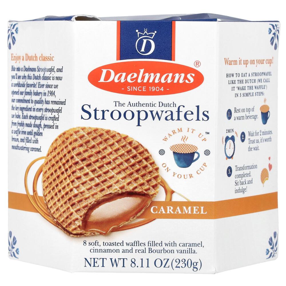 Delman s Stroopwafels Caramel Waffles, 8 Pieces (230g)