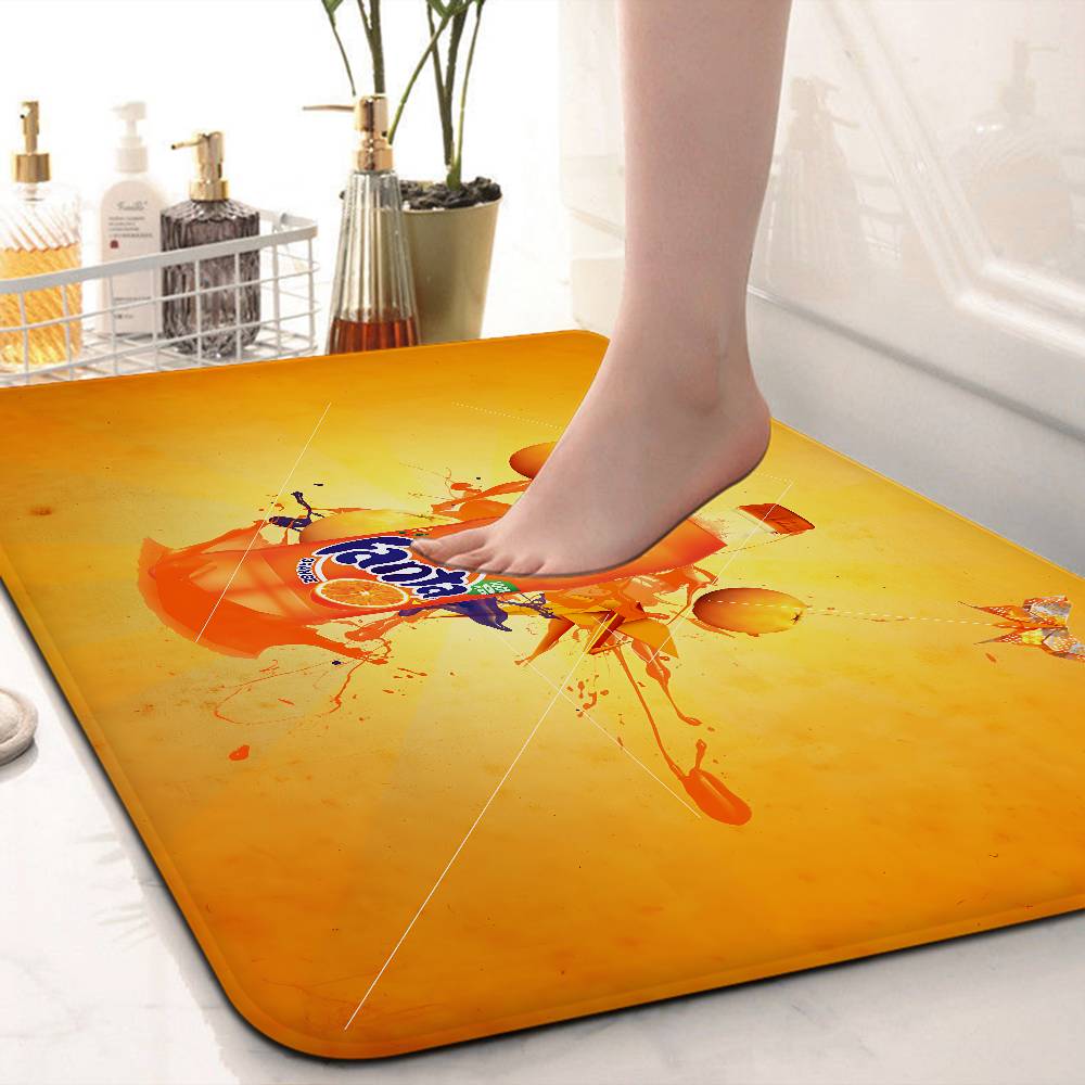 Lustige F Fanta Logo Fußmatte Waschbar Rutschfest Wohnzimmer Sofa Stühle Bereichsmatte Küchen Fußmatte Teppich