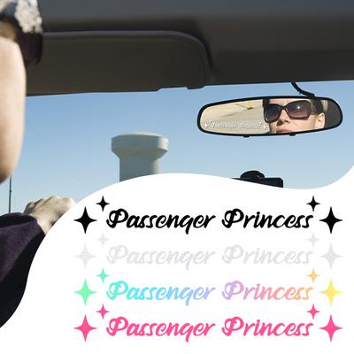 Passenger Princess Stern Auto Spiegel Aufkleber Dekoration Rückspiegel Auto Fahrzeug Vinyl Aufkleber Aufkleber Innenraumzubehör