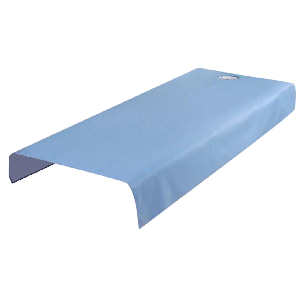 120cmx210cm Beauty Salon Bed Sheet Waterproof Massage Bed Cover Spa Treatment Couch Tablecloth with Face Breath Hole Lightweight