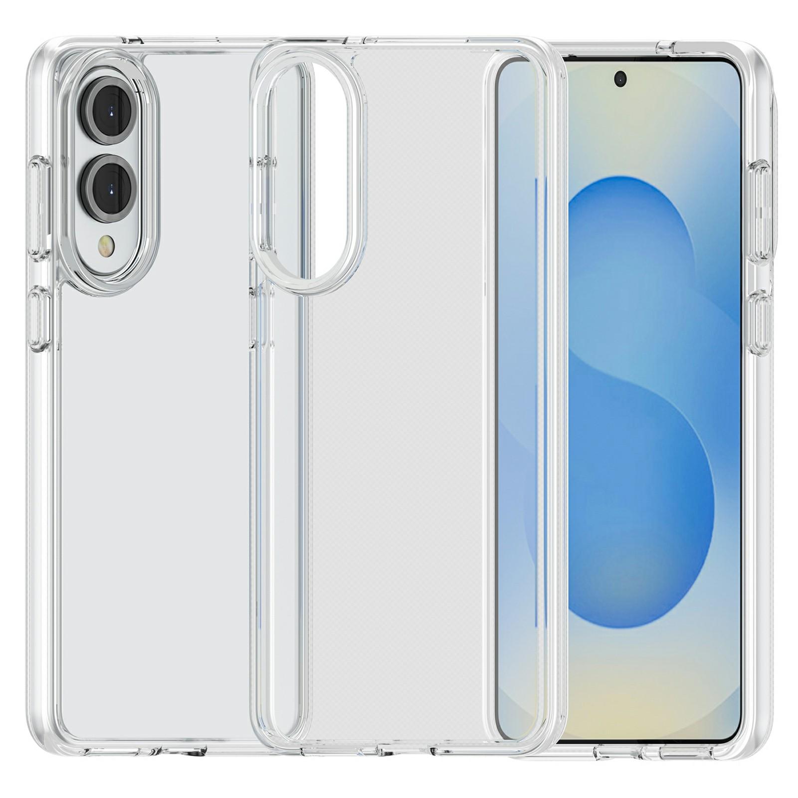 

For Samsung Galaxy S25 Edge Case PC+TPU Shockproof Clear Phone Cover Transparent