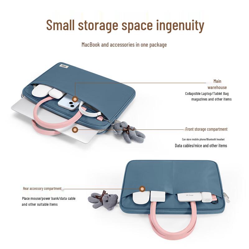 Cute Women's 14-inch Laptop Shoulder Bag