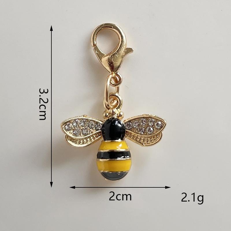Pearl Bow Chain, Bee & Four-Leaf Clover Shoelace Charms for Kids' Sports Shoes