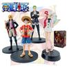 Limited Edition Red One Piece Movie Figures Monkey D. Luffy Roronoa Zoro Sanji And Usopp 18cm Pvc Toys