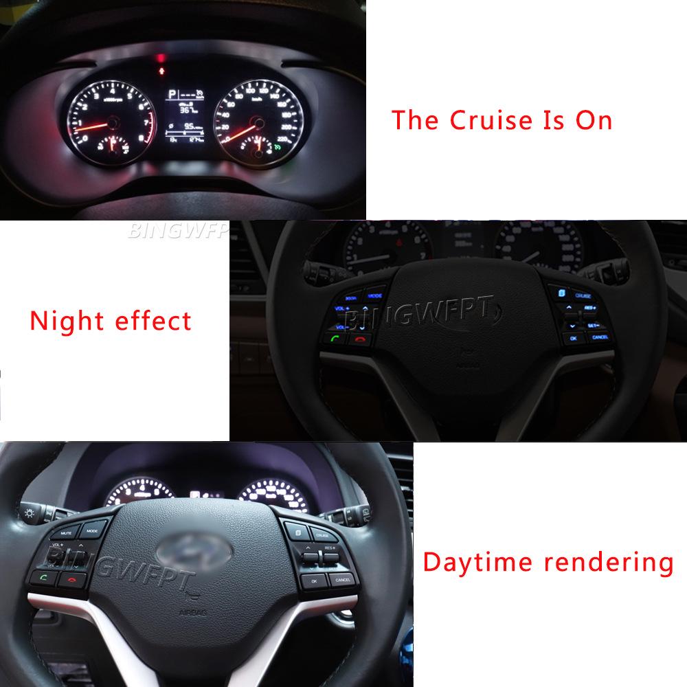 Modern 15/18 Tucson Steering Wheel Multi-Function Buttons: Bluetooth, Phone, Volume, Cruise Control