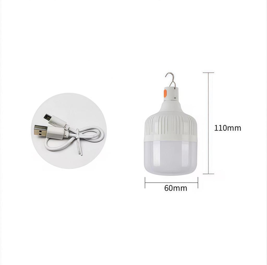 Super Bright, Energy-Saving Wireless Outdoor Bulb for Night Markets & Emergency Lighting