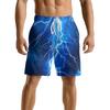 European And American Dark Natural Lightning Element Men'S Casual Shorts Beach Pants