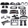 ABS Noir mat Pour Toyota FJ Cruiser 2007-2026 Tableau de bord Volant Garniture de porte Cache-rétroviseur Capuchon de feu arrière Garniture de feu antibrouillard