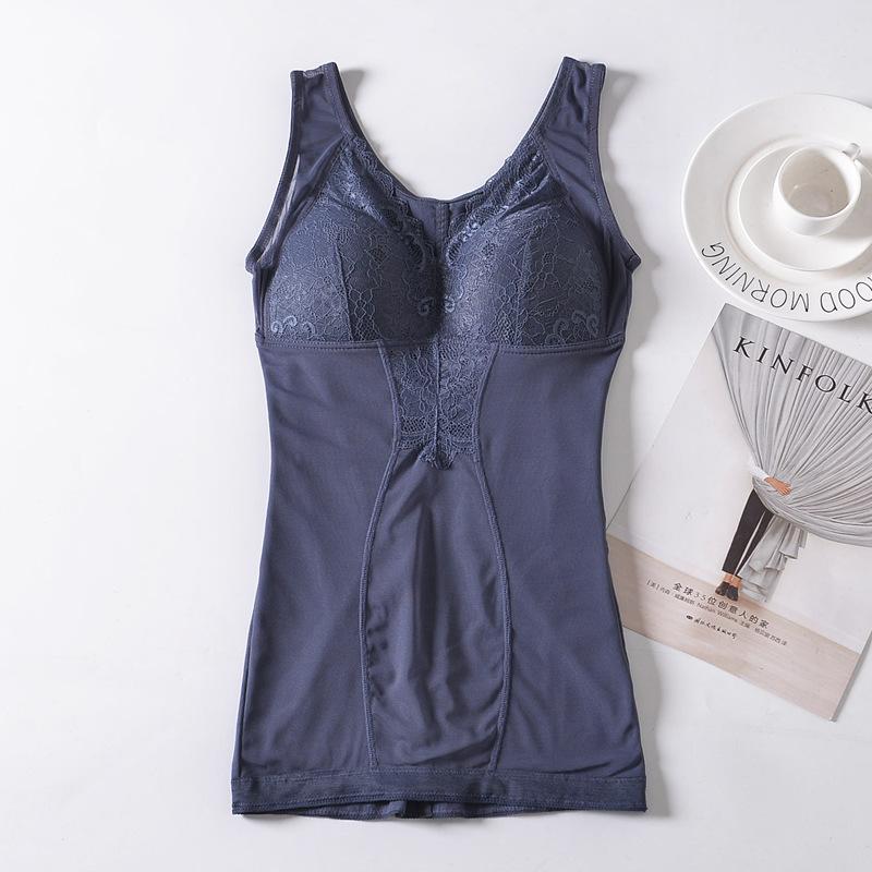 Vest-type shapewear, no-bra shaping, corset, warm back, belly, slim, thin, polished, smooth and breathable