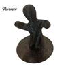 Creative Stationery Holder 3D Printed Funny Figure Pen Holder, Black White Humanoid Desk Office Accessories Organizer for Pencils Pens, Unique