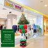 Large Base Christmas Tree Decoration with Santa, Reindeer, and Snowman Balloons for Kindergarten