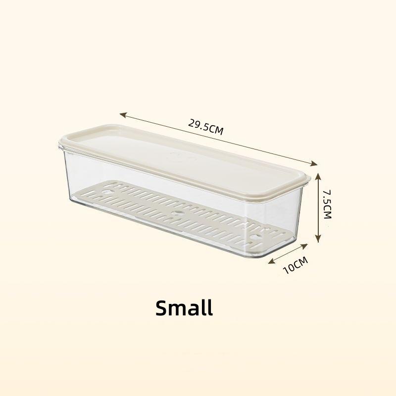 Refrigerator Storage Box Scallions Fresh Box Fridge Organizer Vegetable Fruit Storage Box Drain Basket Crisper Kitchen Organizer