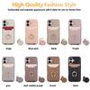 Crossbody Vertical Cards Solt Ring Holder Wallet Leather Case For iPhone 16 Pro Max 15 Plus 14 13 12 11 16e Lanyard Bag Cover