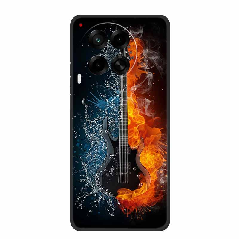 6.78" For Tecno Camon 30 Case Fashion Marble Black Silicone Soft TPU Back Cover Cases For Tecno Camon 30 5G Premier Phone Case