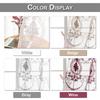 2 Panels Sheer Curtains Embroidered Window Voile Drapes for Living Room Grommet Top Solid Lightweight for Bedroom Home Decor