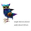 Animal Figure, Owl Statue, Easy to Use, DIY Metal Sculpture, Decoration, Sturdy Landscape Ornament,